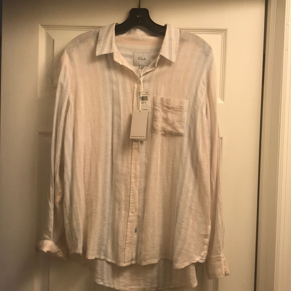 Rails Cream Button Down Shirt